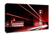 London Big Ben City Lights Red Canvas Wall Art