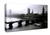 London Black And White Canvas Wall Art