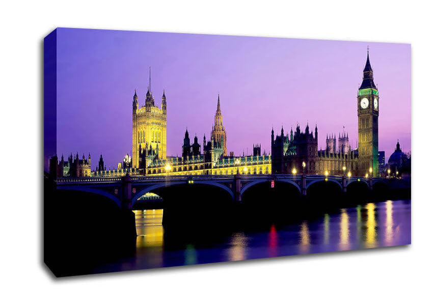 London Bridge City Lights Canvas Wall Art