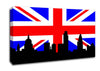 London City Great British Flag Canvas Wall Art