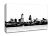 London City Waters B n W Canvas Wall Art