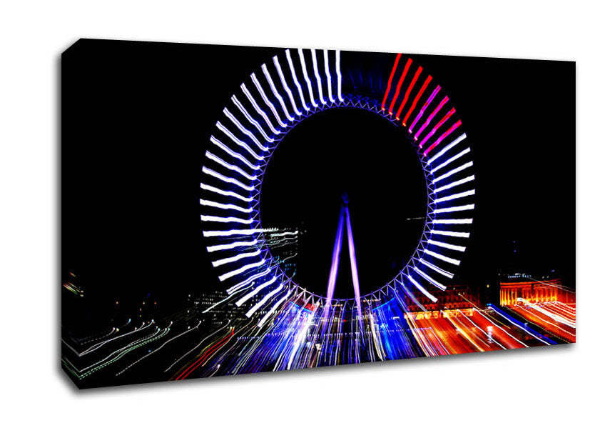 London Eye Lights Canvas Wall Art