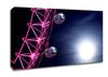 London Eye Pods In The Moonlight Canvas Wall Art