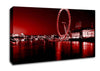 London Eye Red Canvas Wall Art