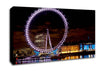 London Eye Water Lights Canvas Wall Art