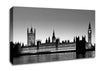 London Houses Of Parliament B n W Canvas Wall Art