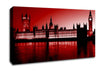 London Houses Of Parliament Red Canvas Wall Art