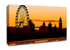 London Morning Reflection Glow Canvas Wall Art