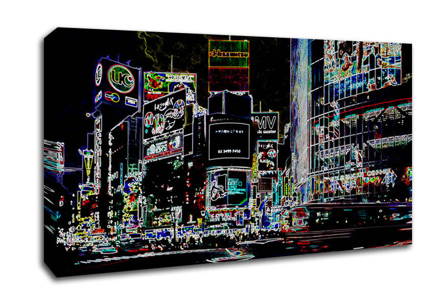 London Night Life Canvas Wall Art
