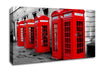 London Red Telephone Boxes Canvas Wall Art