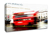 London Retro Red Bus Canvas Wall Art