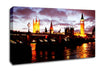 London Thames Reflections Canvas Wall Art