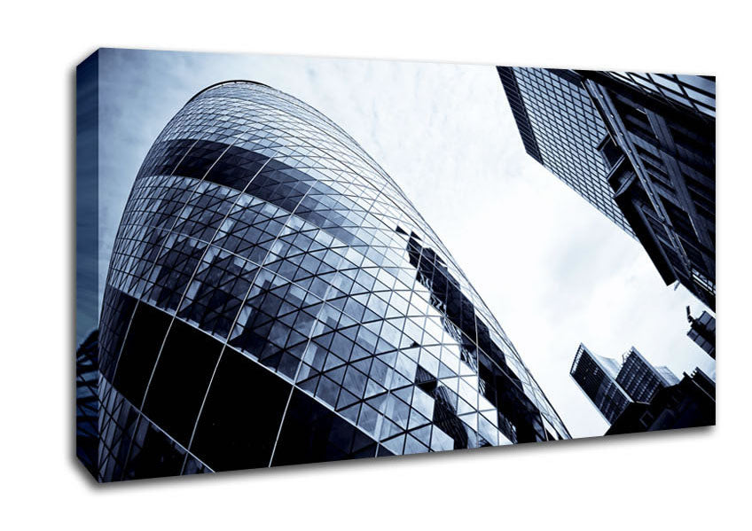 London The Gherkin Canvas Wall Art