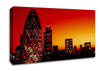 London The Gherkin Orange City Canvas Wall Art