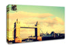 London Tower Bridge Retro Canvas Wall Art