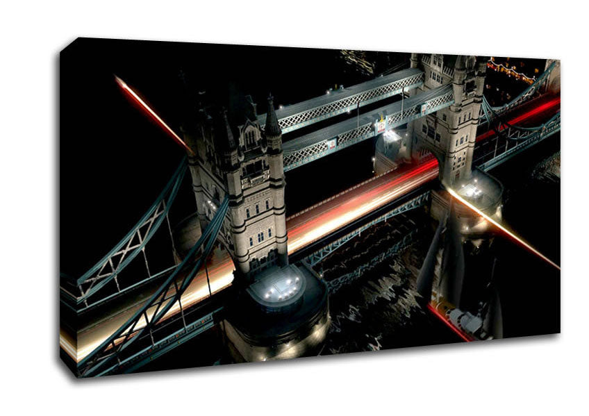 London Tower Bridge From Above Canvas Wall Art