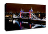 London Tower Bridge Lights Canvas Wall Art