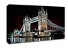 London Tower Bridge Night Lights Canvas Wall Art