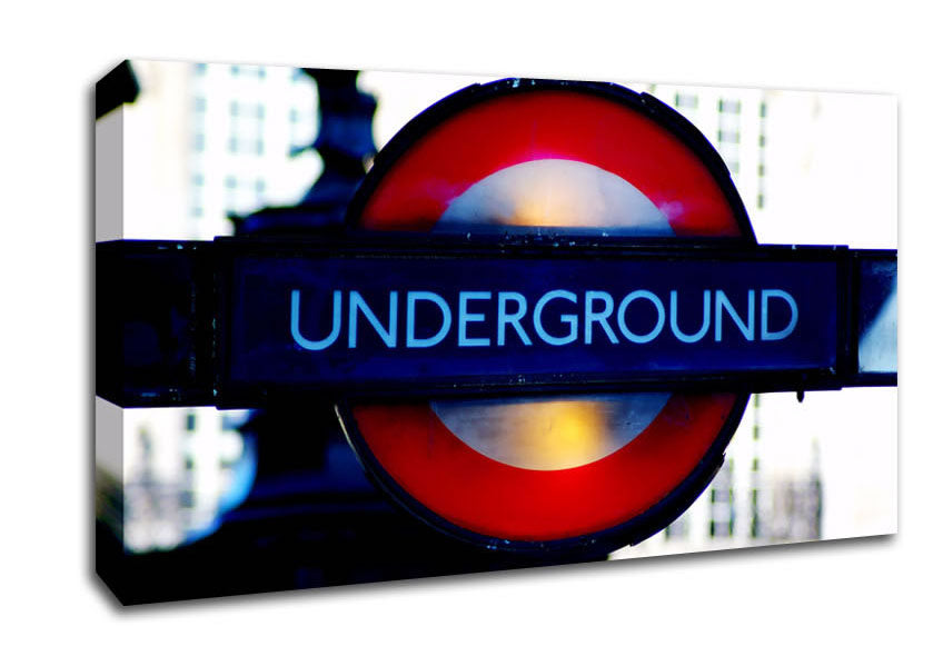 London Underground Sign Canvas Wall Art