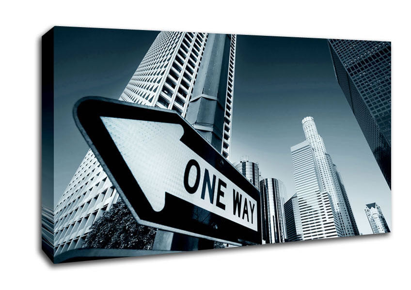 Los Angeles One Way Canvas Wall Art