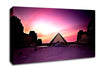 Louvre Museum At Sunset Canvas Wall Art