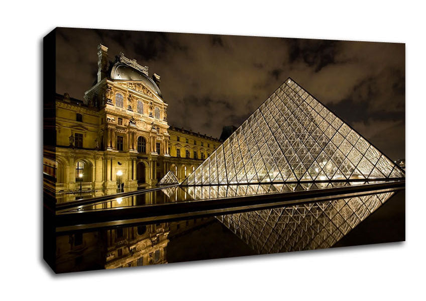 Louvre Museum Paris France Canvas Wall Art