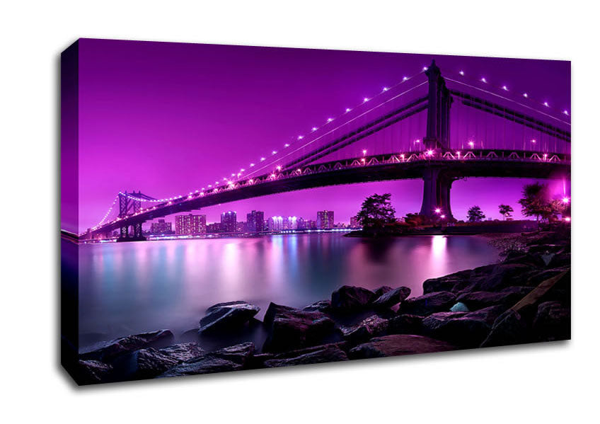 Manhattan Bridge New York City Canvas Wall Art
