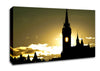 Matthias Church Silhouette Canvas Wall Art