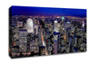 Metroplis Blue Canvas Wall Art