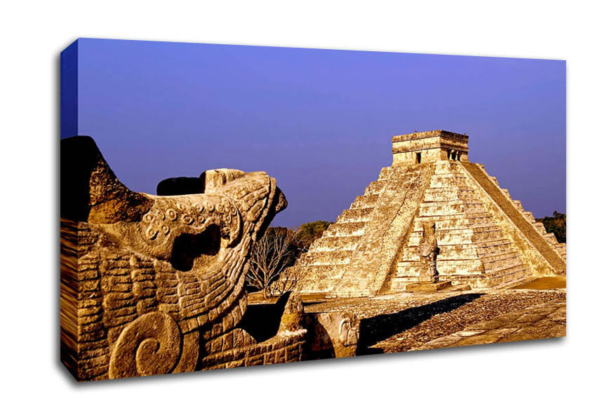 Mexico Pyramids Canvas Wall Art