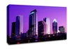 Miami Purple Nights Canvas Wall Art