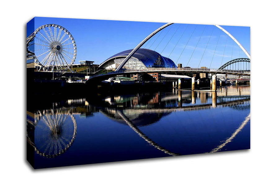 Millennium Bridge Newcastle England Canvas Wall Art