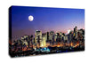 Moon Over Manhattan Canvas Wall Art