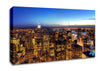New York At Dusk Canvas Wall Art