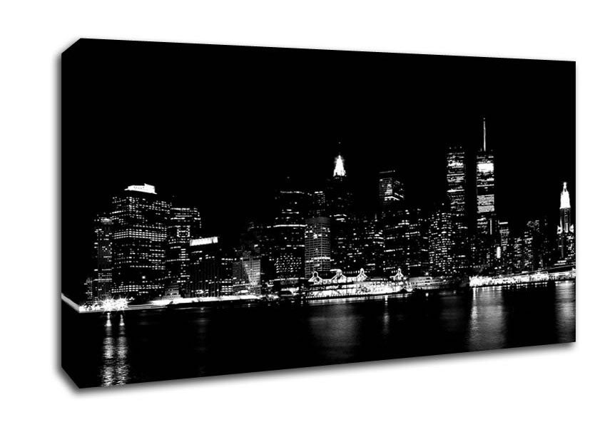 New York Black Nights Canvas Wall Art