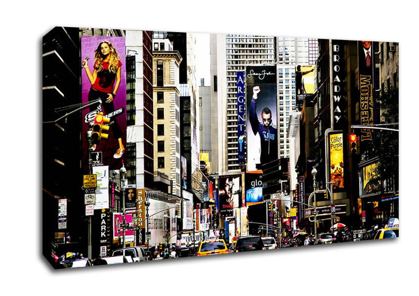 New York Broadway Days Canvas Wall Art