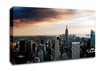 New York City As The Sun Comes Up Canvas Wall Art