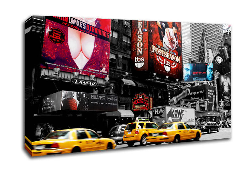 New York City Broadway Billboards Canvas Wall Art