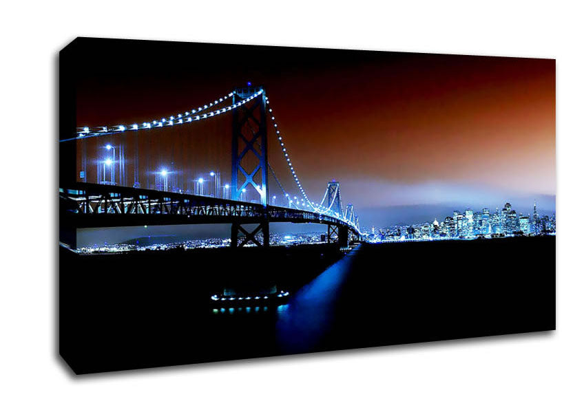 New York City Brooklyn Bridge City Skyline Canvas Wall Art