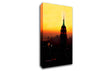 New York City Empire State Building Orange Glow Canvas Wall Art