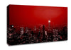 New York City Empire State Building Red Canvas Wall Art