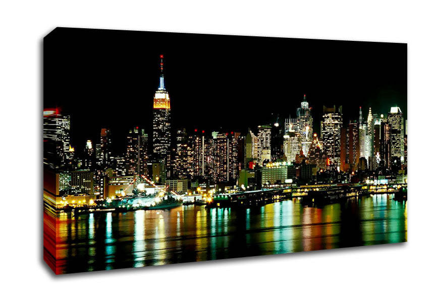 New York City Glow Canvas Wall Art