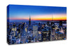 New York City Golden Horizon Canvas Wall Art