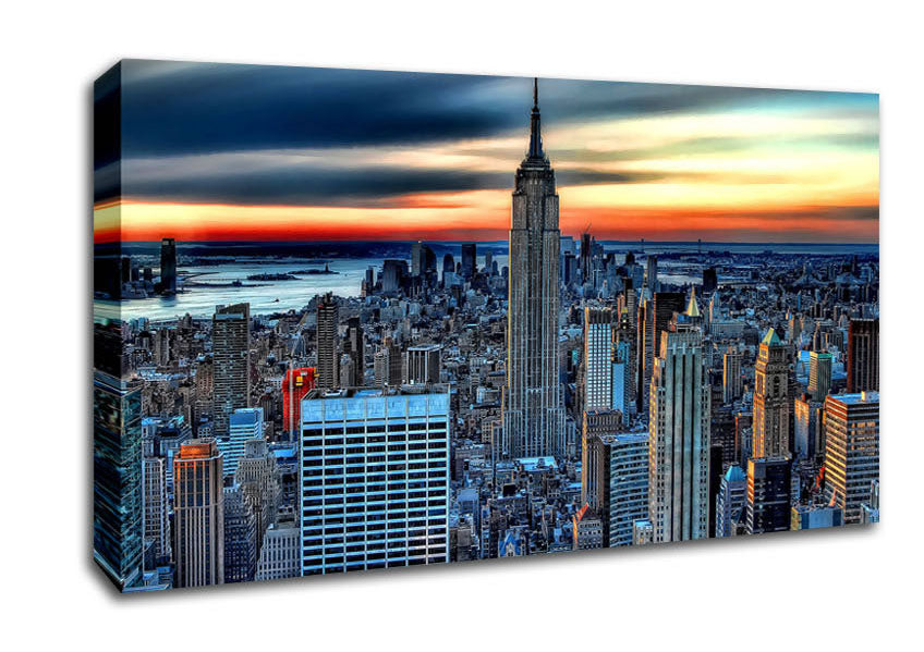 New York City On Top Of The World Canvas Wall Art