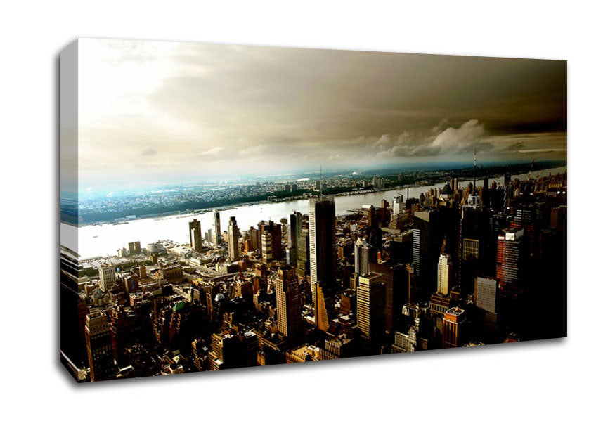 New York City Island Waters Canvas Wall Art