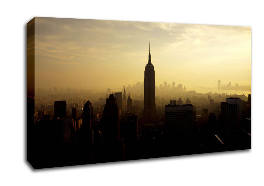New York City Mist Canvas Wall Art
