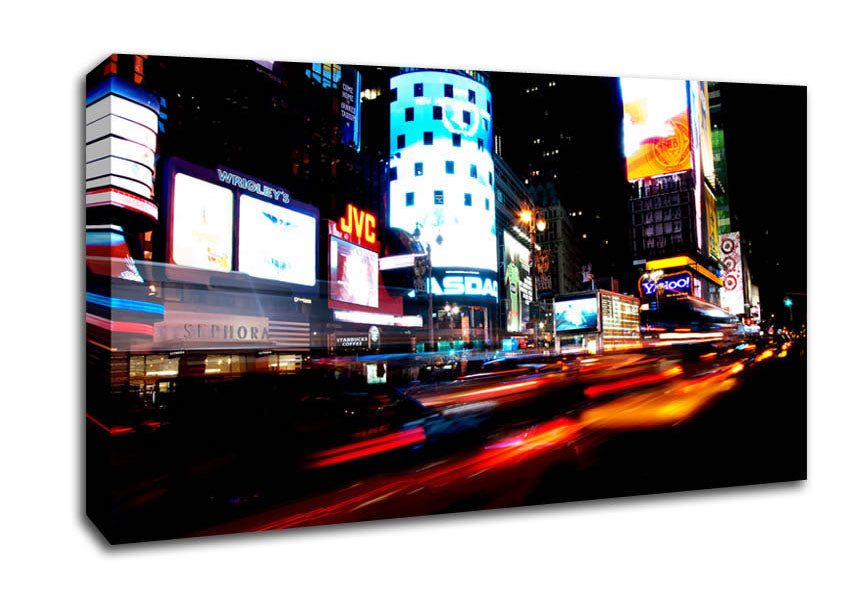 New York City Night Lights Canvas Wall Art