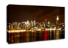 New York City Night Reflections Canvas Wall Art