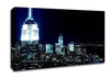 New York City White Glow Nights Canvas Wall Art