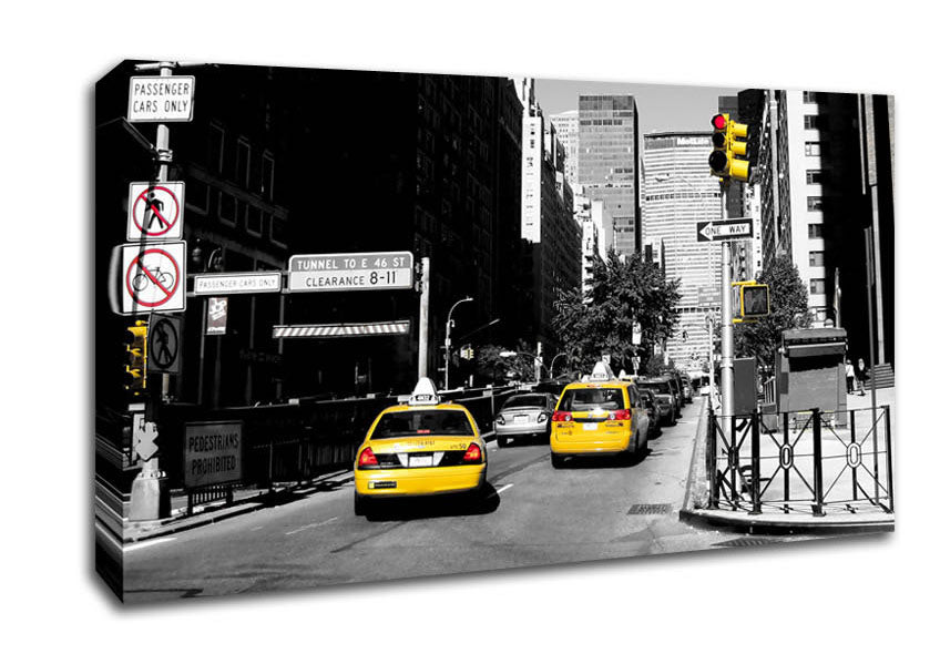 New York City Taxi Cab Canvas Wall Art